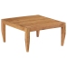 Mesa de centro madera maciza de acacia marrón 80x80x41 cm