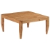 Mesa de centro madera maciza de acacia marrón 80x80x41 cm