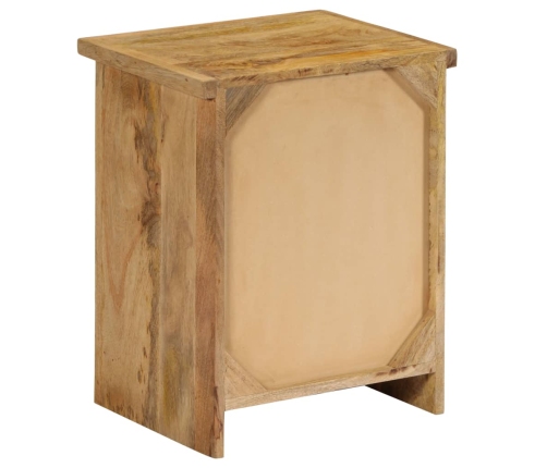 Mesita de noche de madera maciza de mango 40x30x50 cm