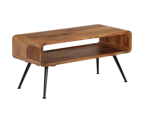 Mesa de centro de madera maciza sheesham 95x40x45 cm