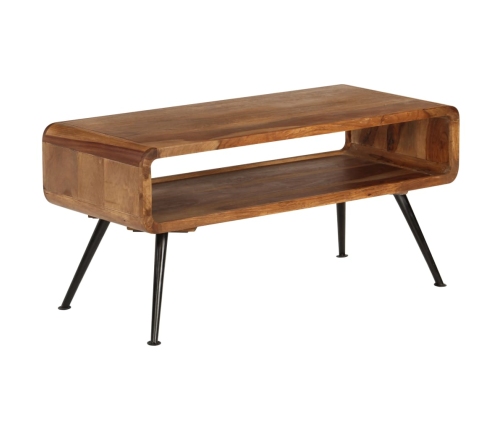 Mesa de centro de madera maciza sheesham 95x40x45 cm