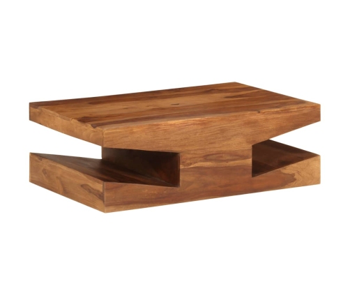 Mesa de centro de madera maciza de sheesham 90x60x30 cm