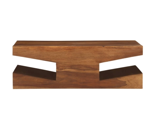 Mesa de centro de madera maciza de sheesham 90x60x30 cm