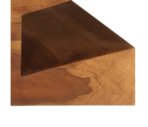 Mesa de centro de madera maciza de sheesham 90x60x30 cm