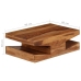 Mesa de centro de madera maciza de sheesham 90x60x30 cm