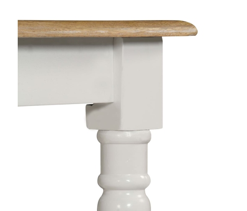 Mesa de comedor de madera maciza de mango 120x60x76 cm