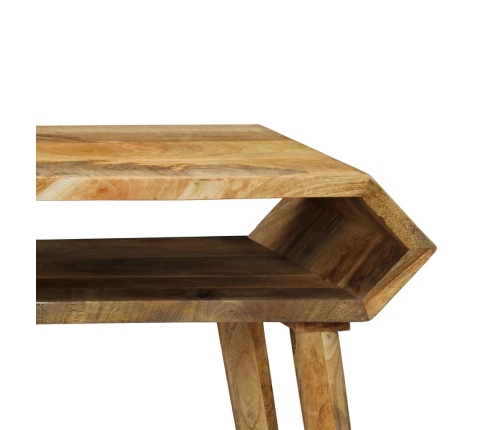 Mesa consola de madera maciza de mango 90x35x76 cm