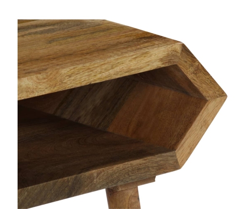 Mesa de centro de madera maciza de mango 104x50x45 cm