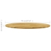 Superficie de mesa redonda madera maciza de roble 23 mm 700 mm