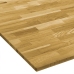 Tablero de mesa cuadrado madera maciza de roble 23 mm 70x70 cm