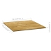 Tablero de mesa cuadrado madera maciza de roble 23 mm 70x70 cm