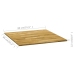 Tablero de mesa cuadrado madera maciza de roble 23 mm 80x80 cm