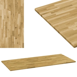 Tablero de mesa rectangular madera maciza roble 23 mm 120x60 cm