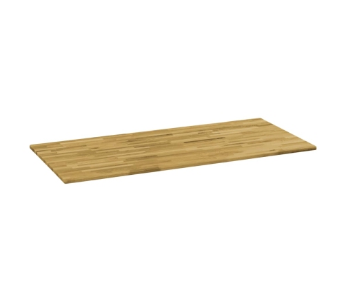 Tablero de mesa rectangular madera maciza roble 23 mm 140x60 cm