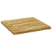 Tablero de mesa cuadrado madera maciza de roble 44 mm 80x80 cm