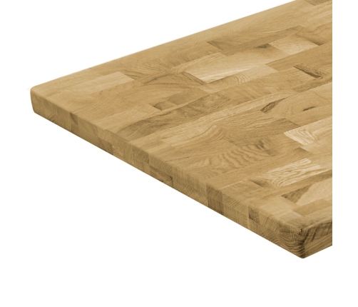 Tablero de mesa rectangular madera maciza roble 44 mm 100x60 cm