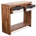 Mesa consola de madera maciza de acacia 86x30x75 cm