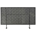 Mesa de centro plegable estilo vintage metal negro 100x50x45 cm