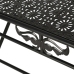 Mesa de centro plegable estilo vintage metal negro 100x50x45 cm