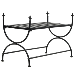 Banco de estilo vintage metal  83x42x55 cm negro