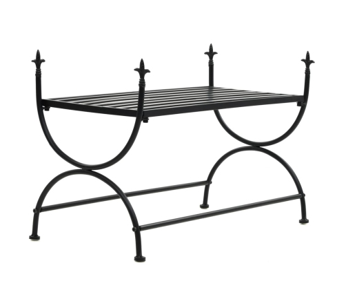 Banco de estilo vintage metal  83x42x55 cm negro