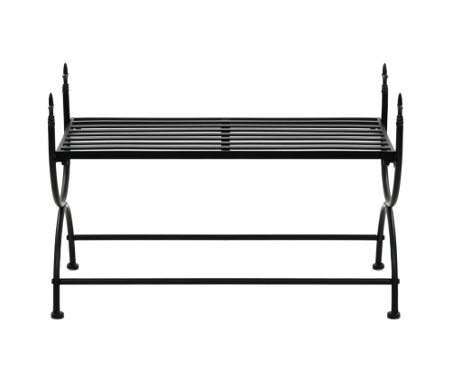 Banco de estilo vintage metal  83x42x55 cm negro