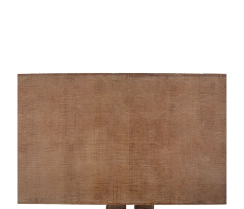 Mesa de centro de madera maciza de abeto marrón 91x51x38 cm