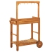 Carrito de cocina exterior madera maciza acacia 92x43,5x141,5cm