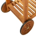 Carrito de cocina exterior madera maciza acacia 92x43,5x141,5cm