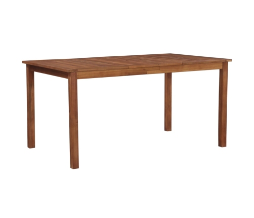 Mesa de jardín madera maciza de acacia 150x90x74 cm