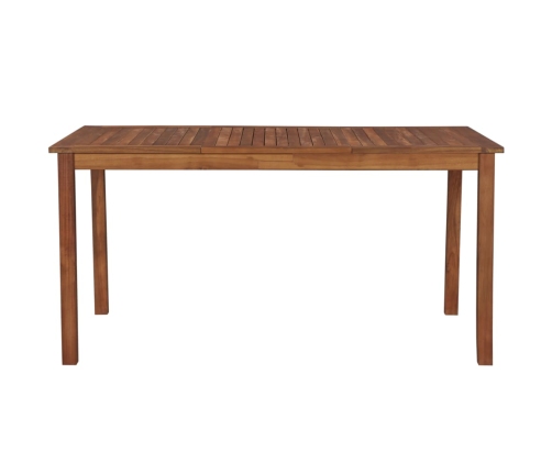 Mesa de jardín madera maciza de acacia 150x90x74 cm