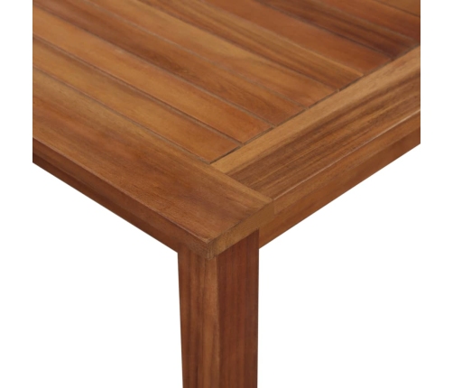 Mesa de jardín madera maciza de acacia 150x90x74 cm