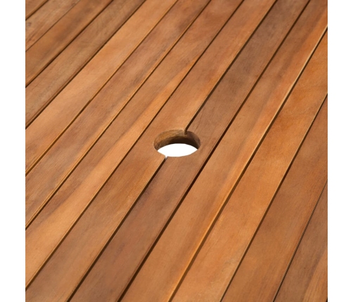 Mesa de jardín madera maciza de acacia 150x90x74 cm