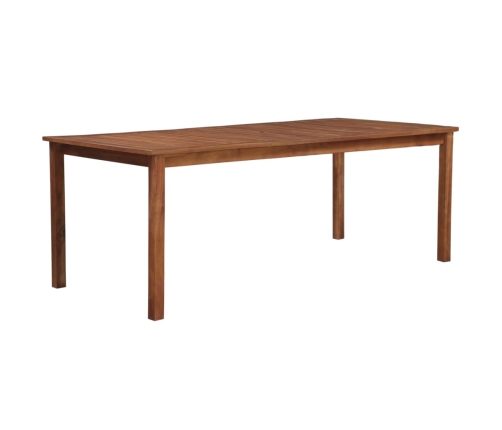 Mesa de jardín madera maciza de acacia 200x100x74 cm