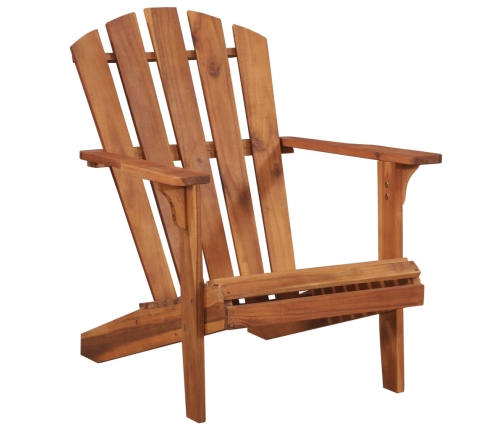 Silla de jardín Adirondack con reposapiés madera acacia maciza