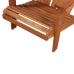 Silla de jardín Adirondack con reposapiés madera acacia maciza