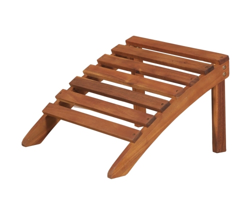 Silla de jardín Adirondack con reposapiés madera acacia maciza