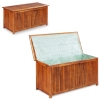 Caja de almacenaje de jardín 150x50x58 cm madera maciza acacia