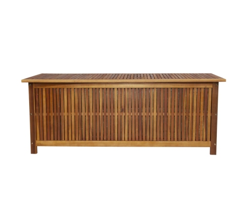 Caja de almacenaje de jardín 150x50x58 cm madera maciza acacia