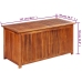 Caja de almacenaje de jardín 117x50x58 cm madera maciza acacia