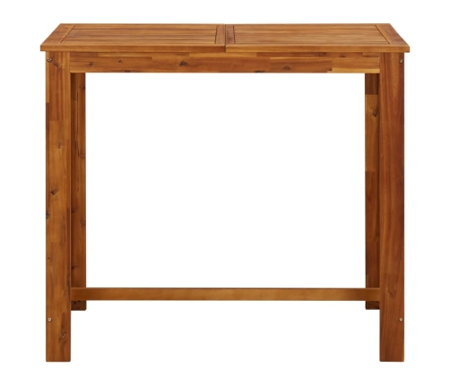 vidaXL Mesa de bar de madera de acacia maciza 120x60x105 cm