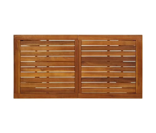 vidaXL Mesa de bar de madera de acacia maciza 120x60x105 cm