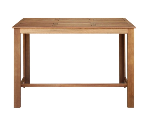 vidaXL Mesa de bar de madera maciza de acacia 150x70x105 cm