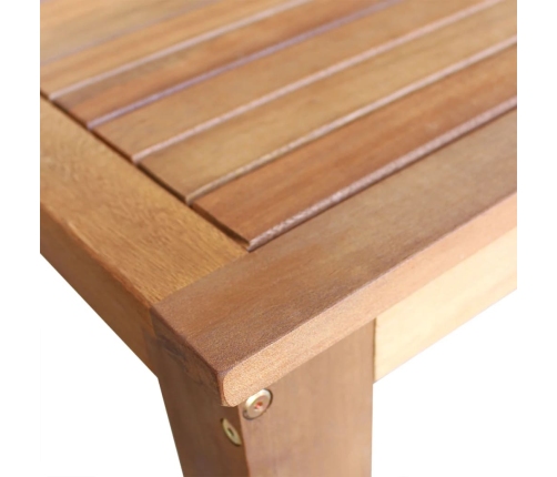 Set mesa de bar y sillas 3 piezas de madera de acacia maciza