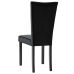 Silla de comedor 6 unidades terciopelo negro