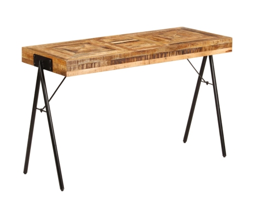 Escritorio de madera maciza de mango 118x50x75 cm