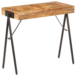 Mesa consola de madera maciza de mango 80x40x75 cm