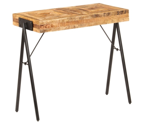 Mesa consola de madera maciza de mango 80x40x75 cm