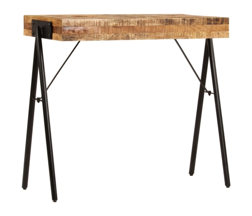 Mesa consola de madera maciza de mango 80x40x75 cm