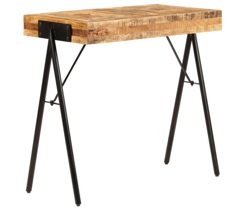 Mesa consola de madera maciza de mango 80x40x75 cm